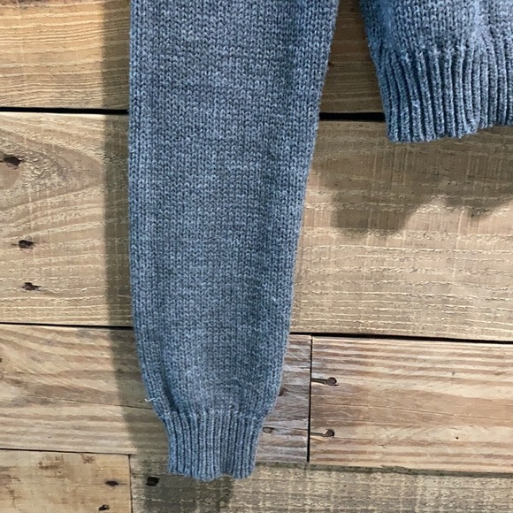 Forever 21 Long Sleeve Crop Sweater coat Grey size S - Picture 3 of 7